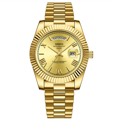 Fashion Men Watches Top Brand Luxury Wristwatch Day Date Miyota Quartz Watch Men Waterproof Steel Male Clock Reloj Hombre