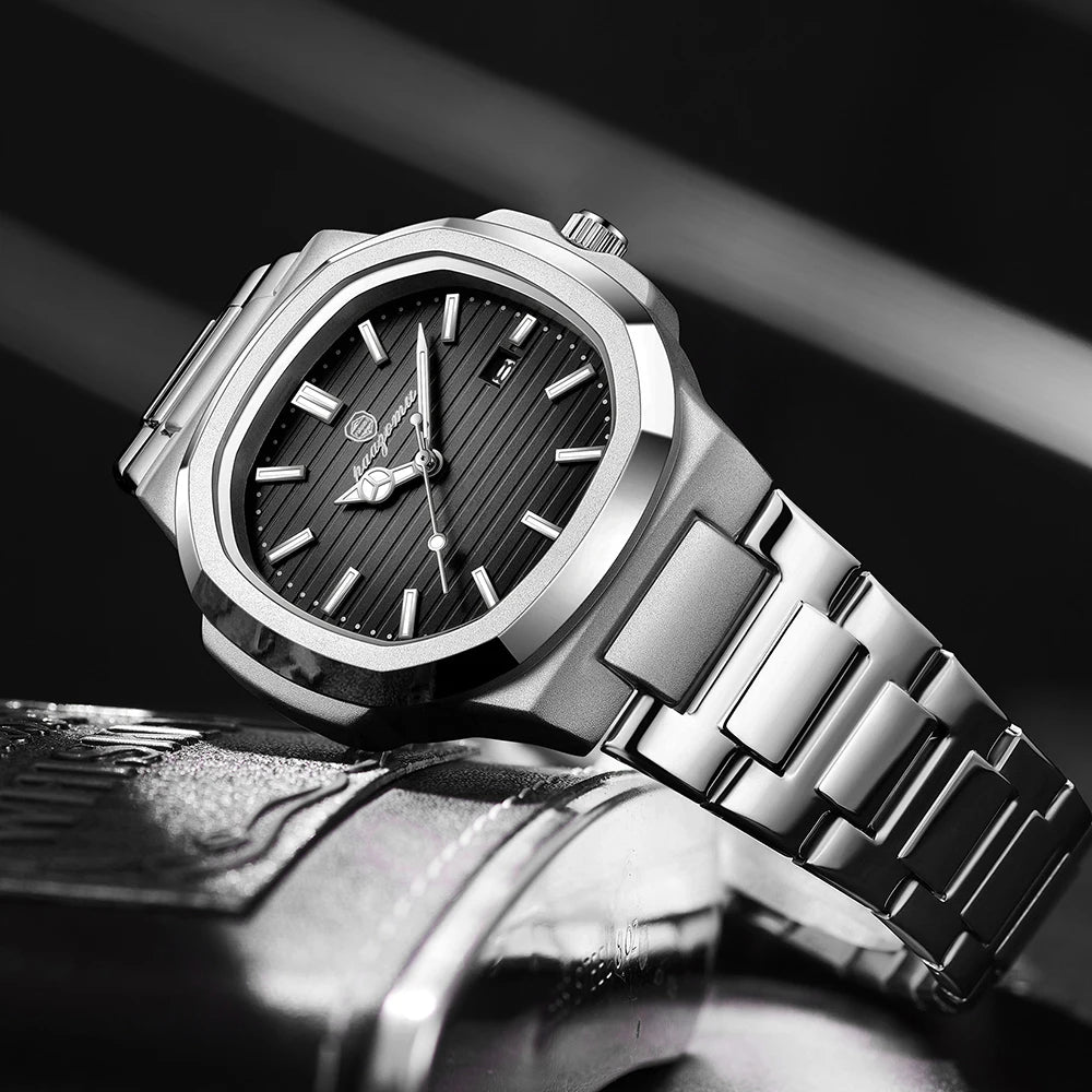 Luxury Man Wristwatch Waterproof Luminous Chronograph Watch for Men Stainless Steel Men'S Quartz Watches Reloj Hombre