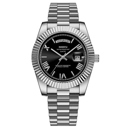 Fashion Men Watches Top Brand Luxury Wristwatch Day Date Miyota Quartz Watch Men Waterproof Steel Male Clock Reloj Hombre